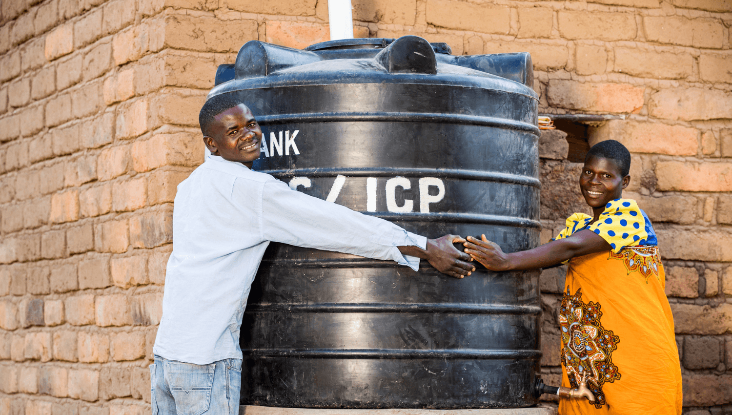 Water tank in Tanzania Water tank in Tanzania