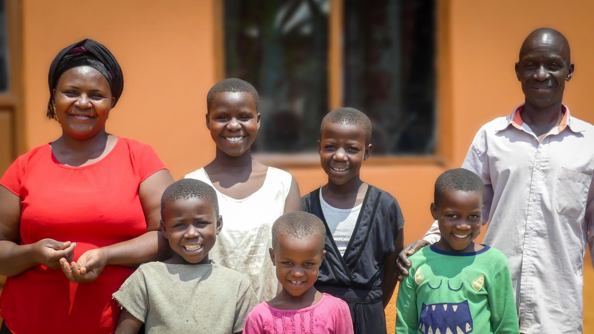 Catherine, her husband and their youngest children Catherine, her husband and their youngest children